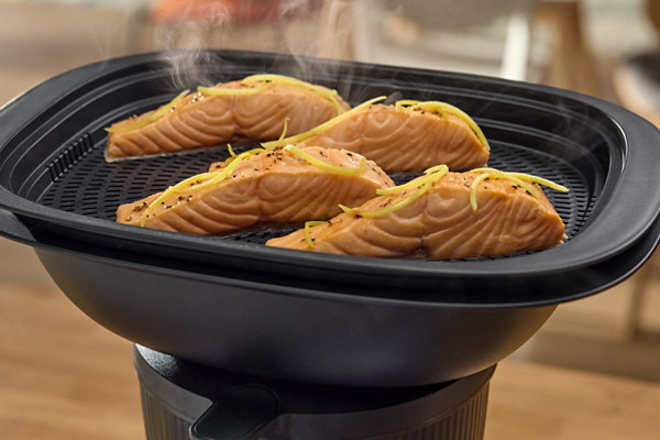 FR thermomix tm7 stand alone varoma saumon