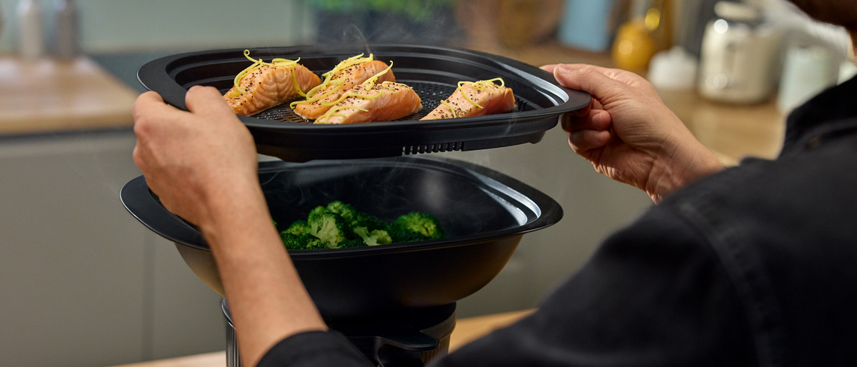 Cuisson multi niveau avec le Varoma du robot Thermomix TM7