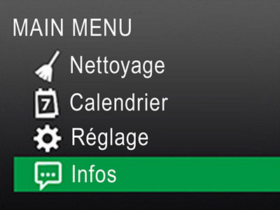 FR Kobold VR200 software update guide Main Menu