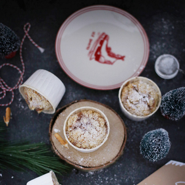 Apfel-Zimt-Muffins mit Puderzucker