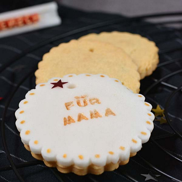 Fondant Keks "Für Mama"