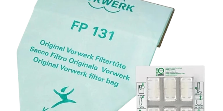 S&G Group Kit Pulizia Folletto: 6 Sacchetti Anallergici In Microfibra VK130/VK131 + 10 Profumini Al Pino