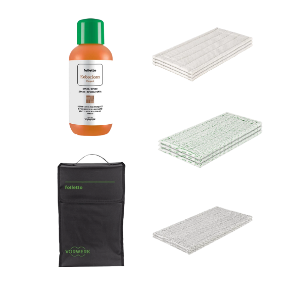 Folletto Produtc Set Completo Parquet SP7s e SP600S