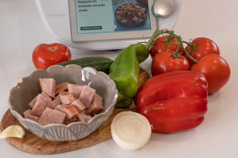 Gazpacho en ensalada