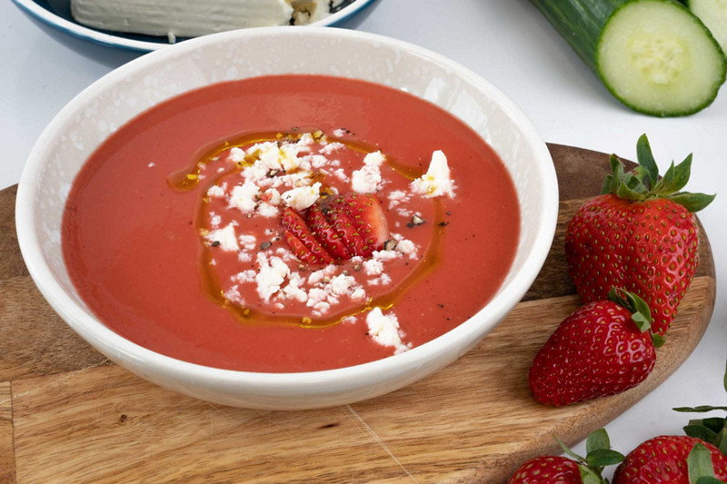 Gazpacho de fresas