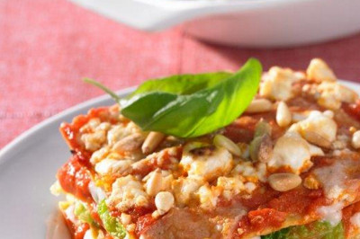 Vegetarische Gemüse Lasagne