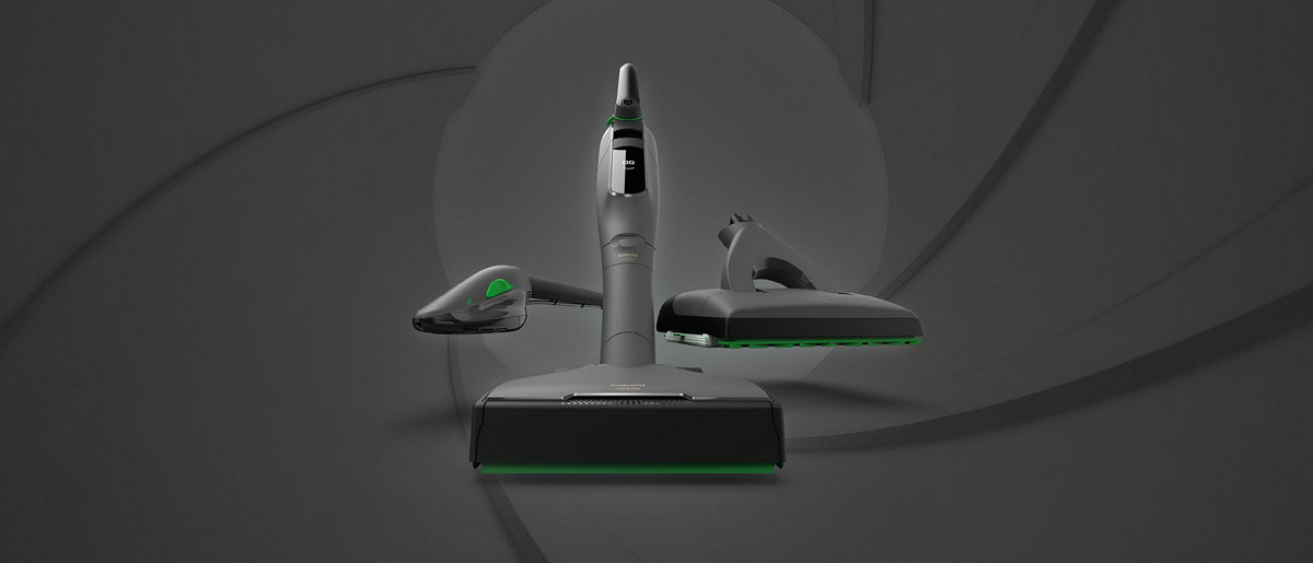 Kobold VK7 TItanium Limited Edition Produkte auf schwarzem Hintergrund