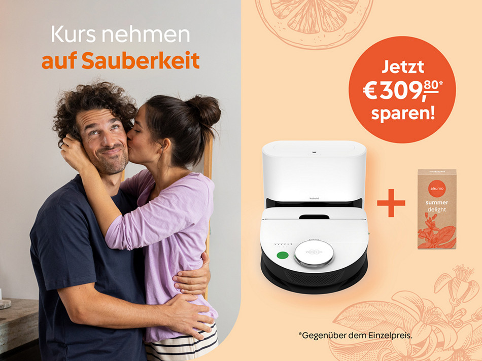 Kobold AKtion: VR7 Saugroboter + RB7 Servicestation + airumo "summer delight"