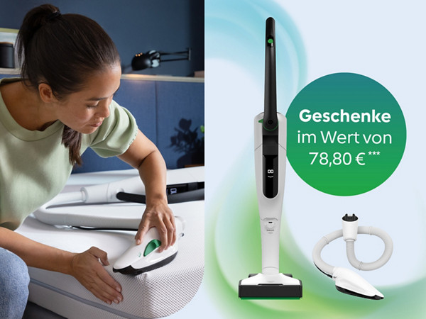 Akku-Staubsauger Elektrobürste, Testsieg, Geschenke im Wert von 78,80 €