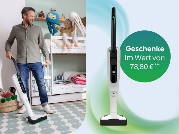 Akku-Staubsauger Elektrobürste, Testsieg, Geschenke im Wert von 78,80 €