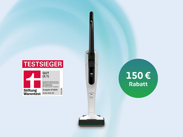Akku-Staubsauger Elektrobürste, Testsieg, bis 150 € Rabatt