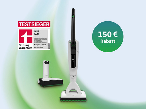 Akku-Staub- und Saugwischer, Testsieg, bis 150 € Rabatt