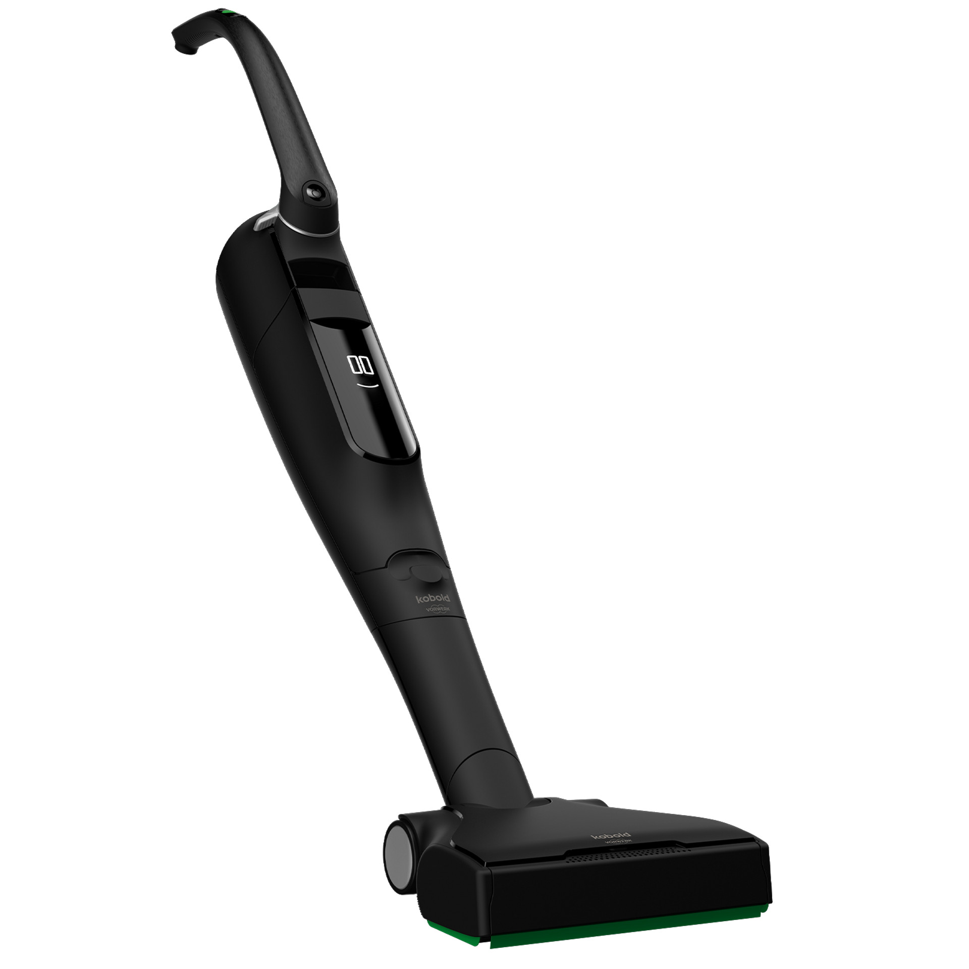 Akku-Staubsauger in Schwarz mit Testsieger Siegel