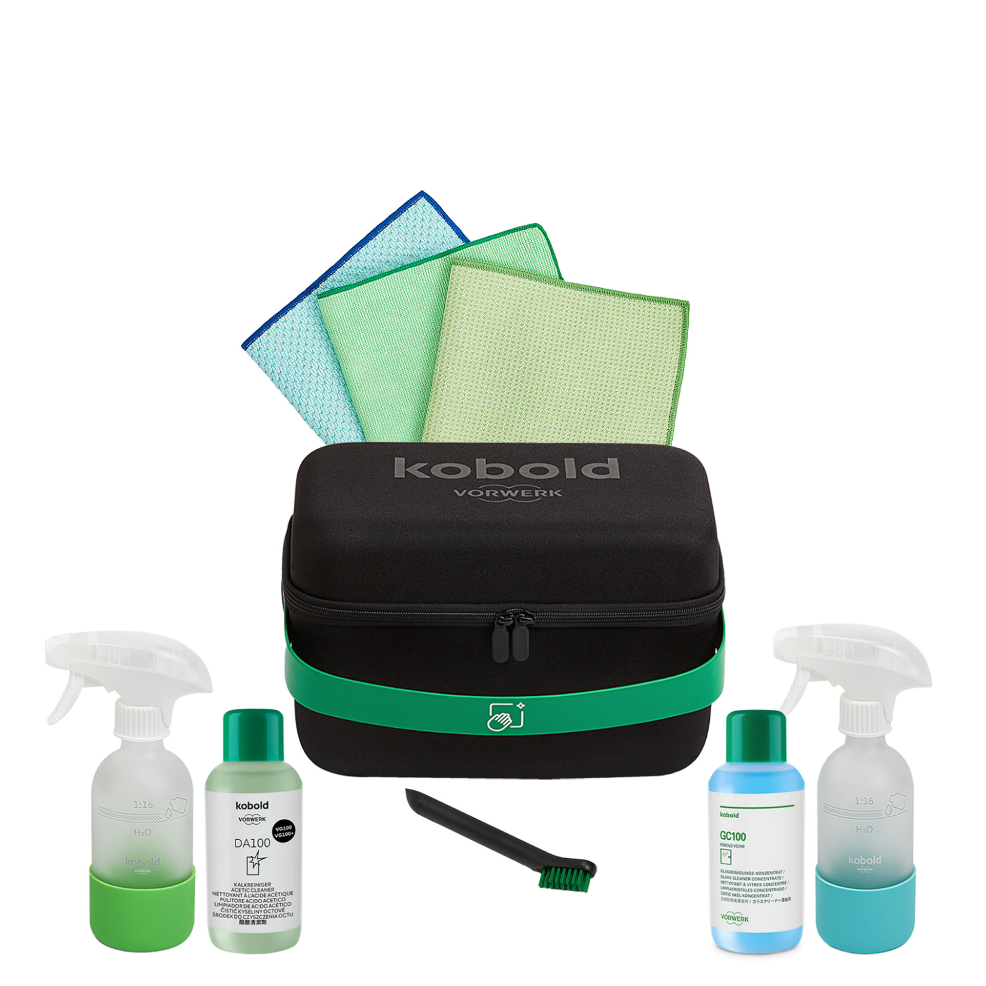 Clean Kit Kobold CK7 z koncentratem GC100 i środkiem odkamieniającym DA100