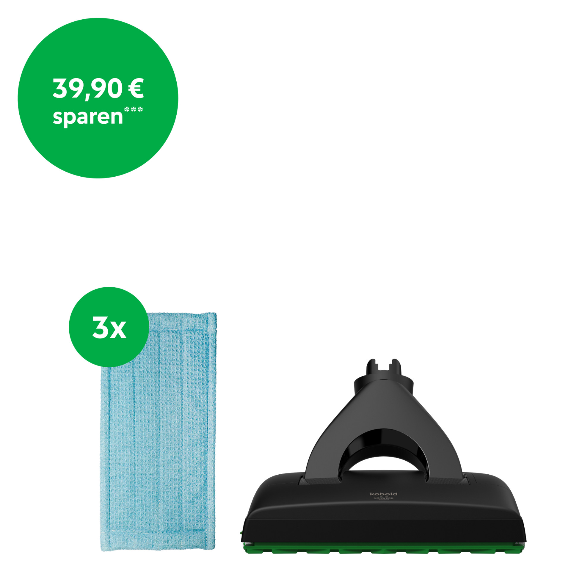 Kobold SP7 Saugwischer Universal Soft Basis-Set Black