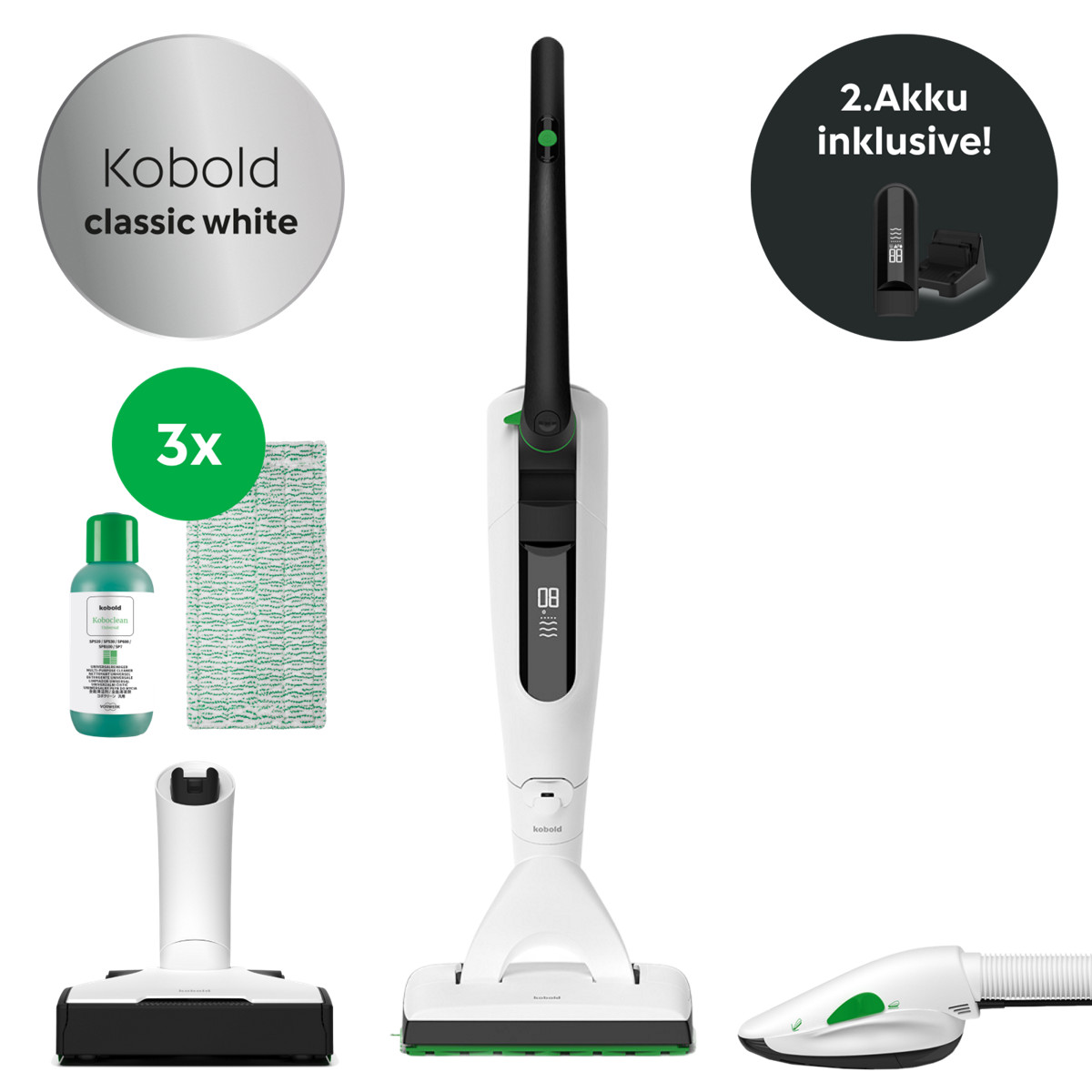 VK7 Akku-Set deluxe White (U)