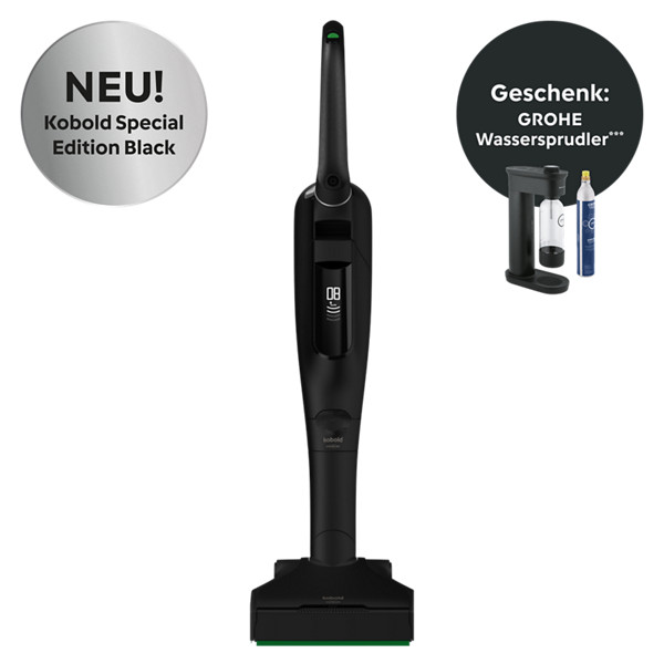 VK7 Akku-Staubsauger Black (inkl. GROHE Wassersprudler)