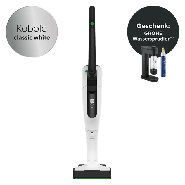 VK7 Akku-Staubsauger White (inkl. GROHE Wassersprudler)