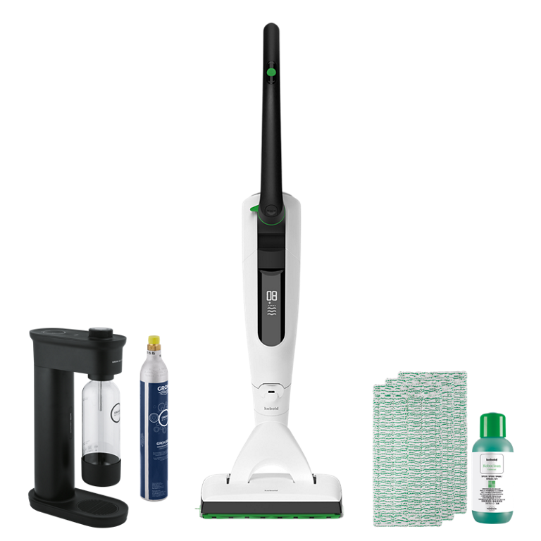 Vorwerk Kobold VK7 Akku-Saugwischer White (U) (inkl. GROHE Wassersprudler)