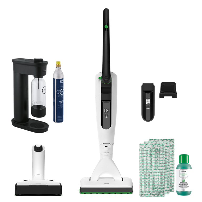 Vorwerk Kobold VK7 Akku-Staubsauger & Saugwischer White (U) (inkl. GROHE Wassersprudler)