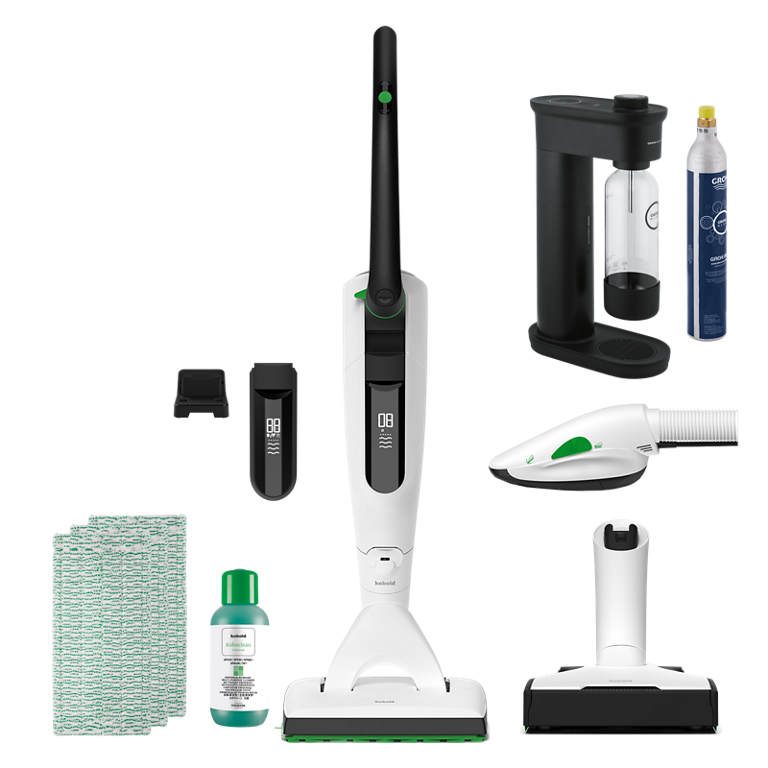 Vorwerk Kobold VK7 Akku-Set deluxe White (U) (inkl. GROHE Wassersprudler)
