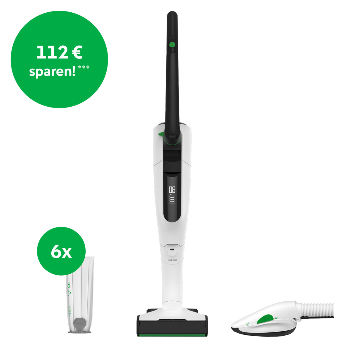Kobold VK7 Akku-Staubsauger & Polster