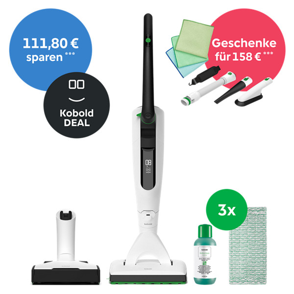 Kobold VK7 Akku-Staubsauger & Saugwischer inkl. Geschenke