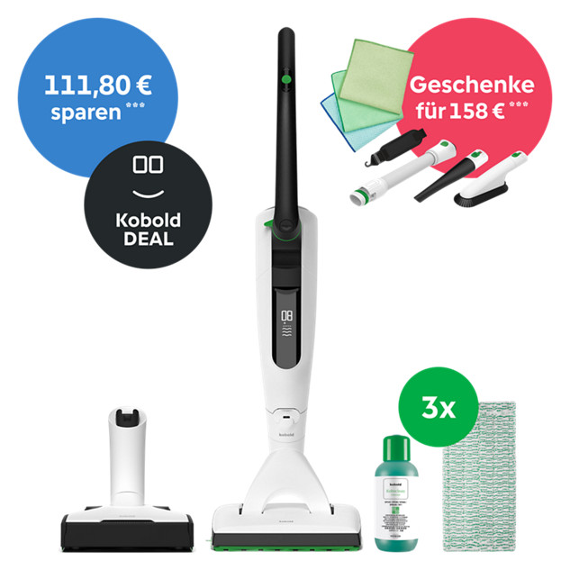 Kobold VK7 Akku-Staubsauger & Saugwischer inkl. Geschenke