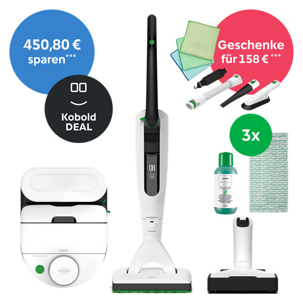 Kobold VK7 Akku-Staubsauger & Saugwischer & Saugroboter inkl. Geschenke