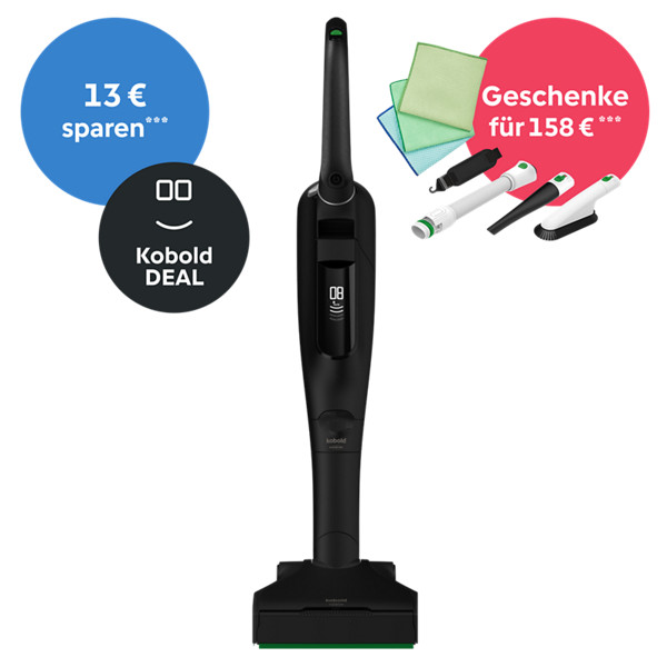 Kobold VK7 Akku-Staubsauger Black inkl. Geschenke