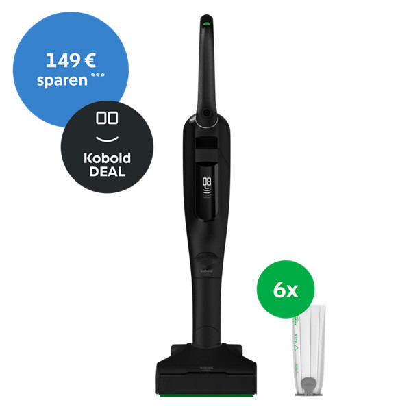 Aktionsset: Kobold VK7 Akku-Staubsauger Black