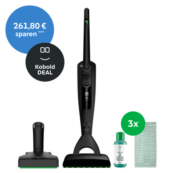 Welcome Angebot: Kobold VK7 Akku-Staubsauger & Saugwischer Black