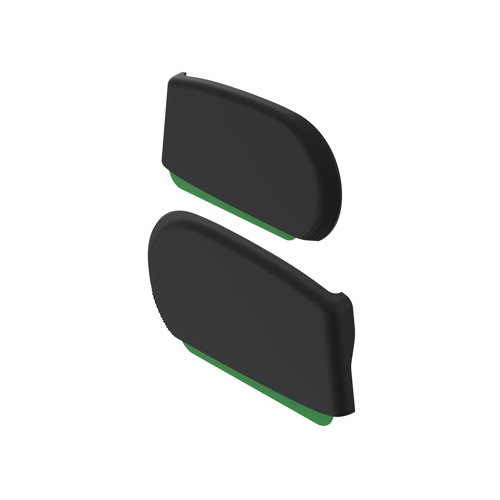 Seitenklappen Set Für Vorwerk Kobold EB7 – 2 Stück (rechts + Links), Passgenau, Schwarz/grün