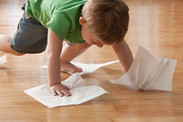 Kobold magazin kid cleaning the floor