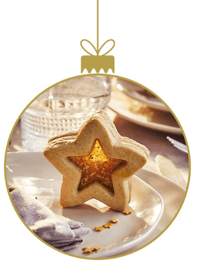 Biscotti di vetro segnaposto