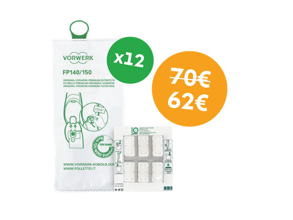 Sacchetti Filtrello Premium FP140/150 con Dovina - Conf. 12 pz