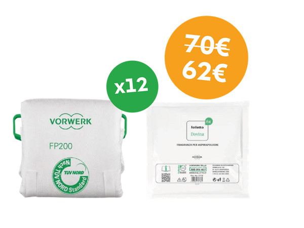 Sacchetti Filtrello Premium FP200 con Dovina - Conf. 12 pz
