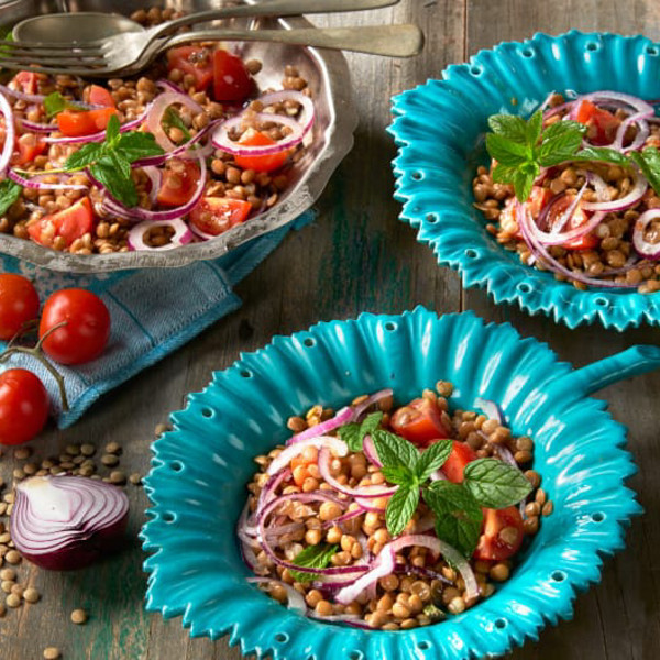 Insalata di lenticchie e menta