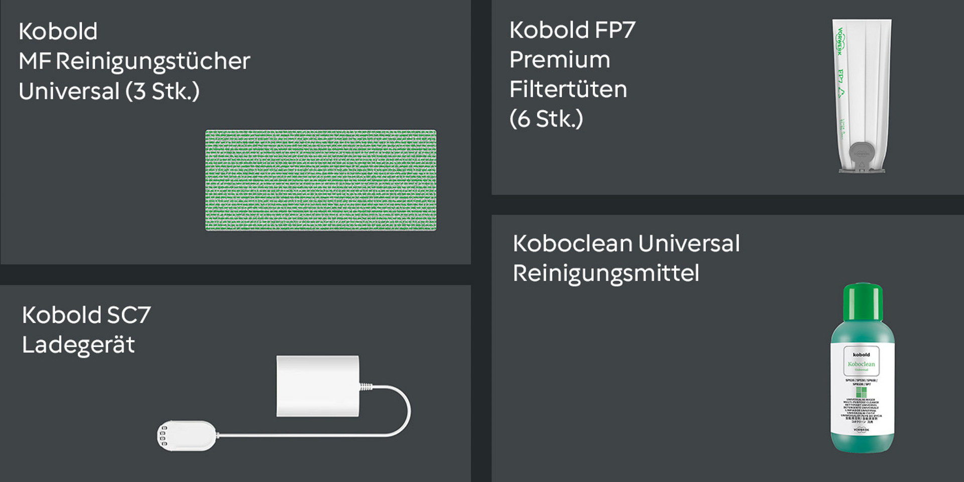 Reinigungsprodukte für Vorwerk-Geräte