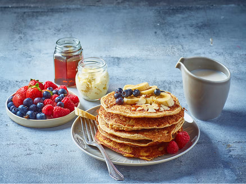 Scopri come preparare con Bimby dei pancake proteici soffici e leggeri.