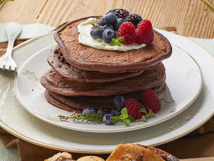 Pancake cioccolato e ricotta