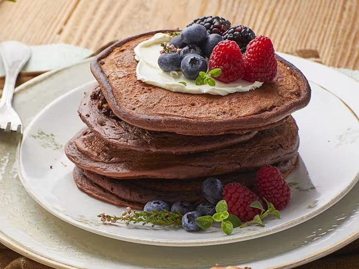 Pancake cioccolato e ricotta