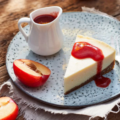 Pflaumen-Cheesecake aus dem Varoma