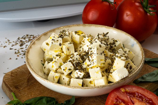 Queso vegano aceite hierbas 1