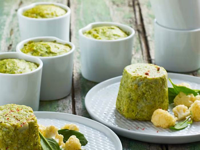 Sformato di cavolfiore e spinaci.