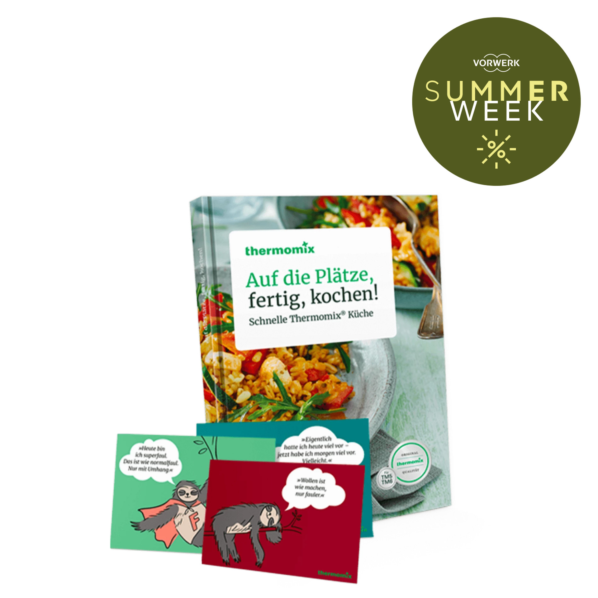 Kochbuch "Auf die Plätze, fertig, kochen! Schnelle Thermomix® Küche"