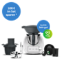 Thermomix TM6 Set mit Varoma TM6 TM5 Gemüse Styler Sensor Messerabdeckung mit Peeler und Zubehör Blaue Badges