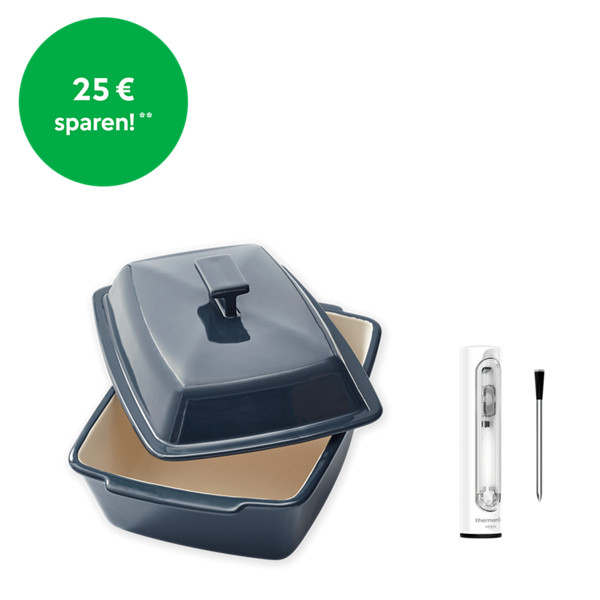 Thermomix® Steingut Form "Bräter Betty" und Sensor