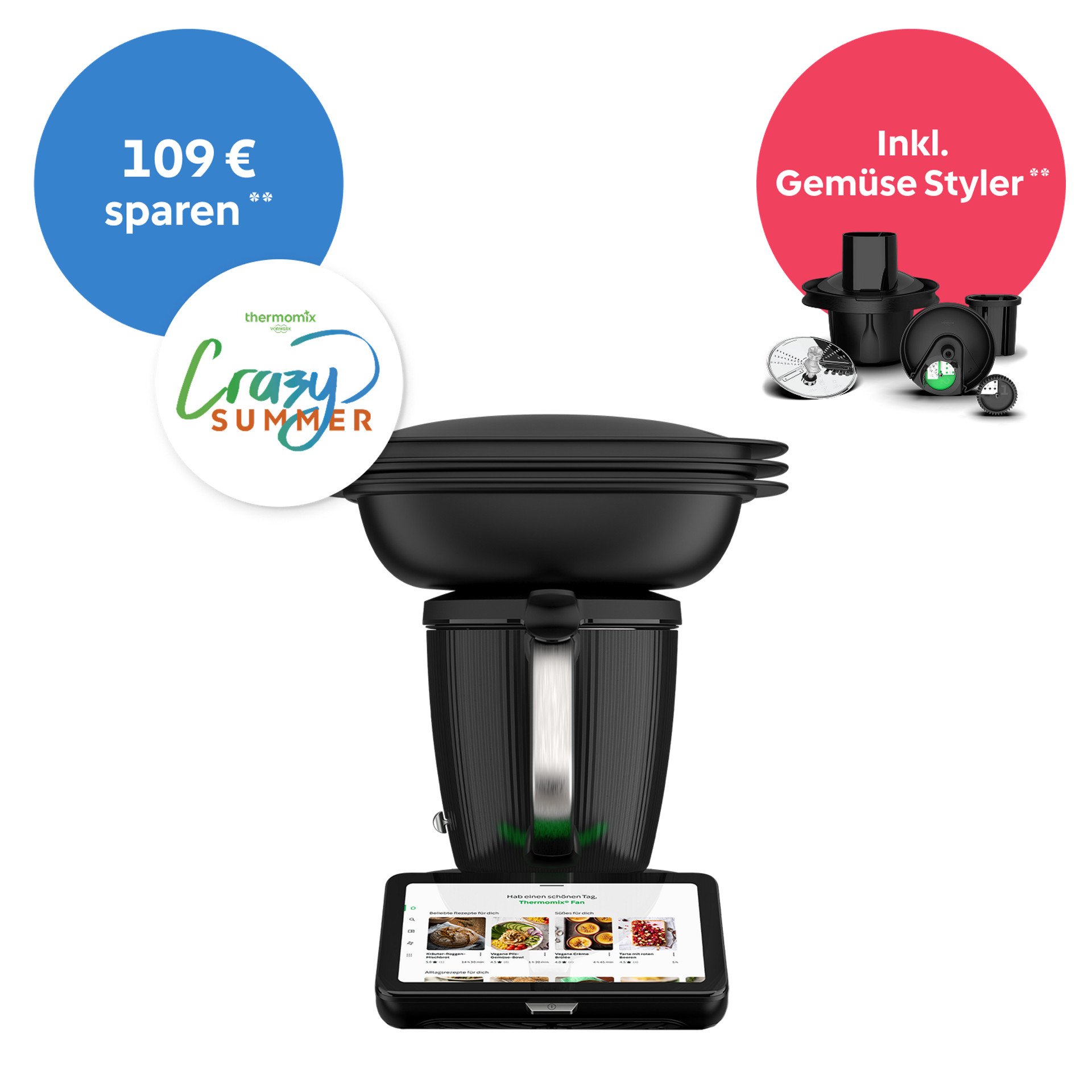 Thermomix® TM7 mit Varoma, Bubble mit 109 € sparen und inkl. Gemüse Styler