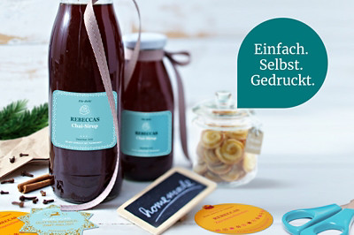 Selbstgemachte Etiketten